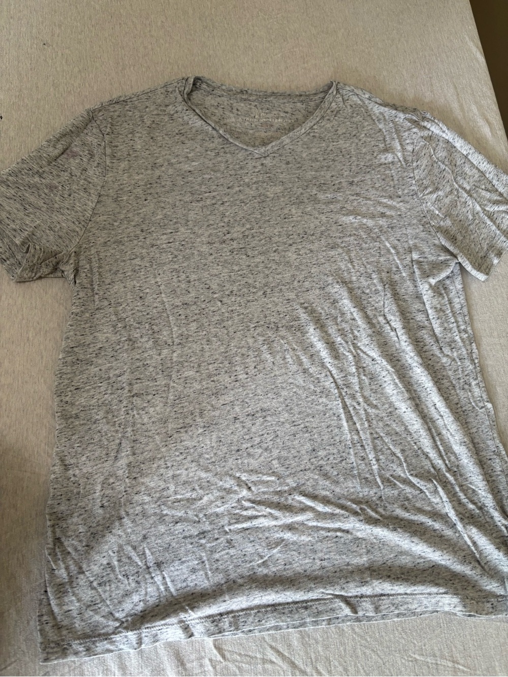 Marc Anthony Heather Gray V-Neck Short Sleeve Tee